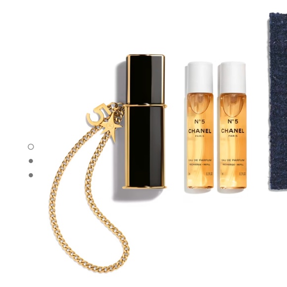 N°5 Eau de Parfum purse spray Limited Holiday Edition with Purse Chain - Picture 2 of 9